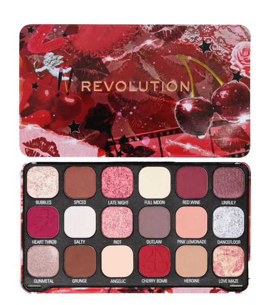 Revolution - Paleta de Sombras Forever Flawless - Cherry Rebel Red