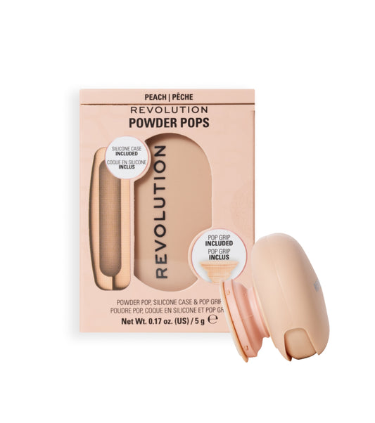Makeup Revolution - Polvos compactos   Agarre adhesivo para el móvil Powder Pops - Peach