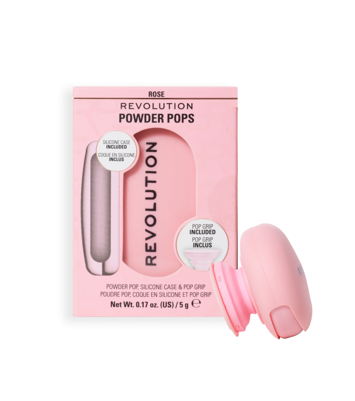 Makeup Revolution - Polvos compactos   Agarre adhesivo para el móvil Powder Pops - Rose