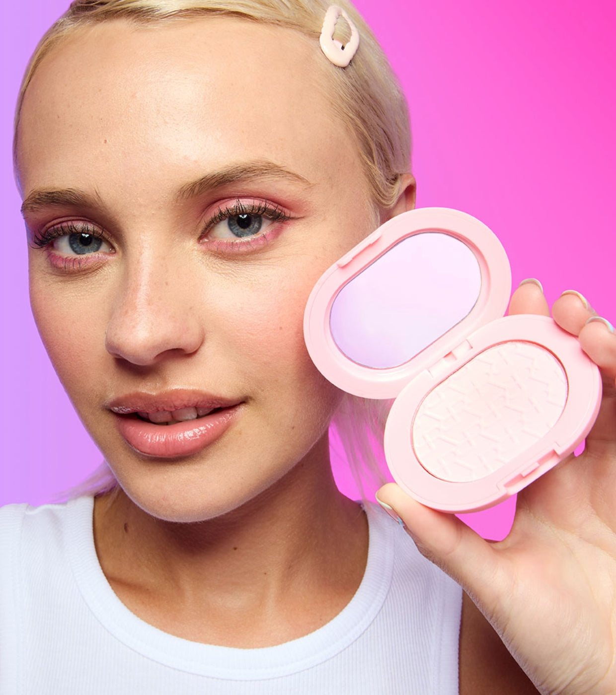 Makeup Revolution - Polvos compactos   Agarre adhesivo para el móvil Powder Pops - Rose