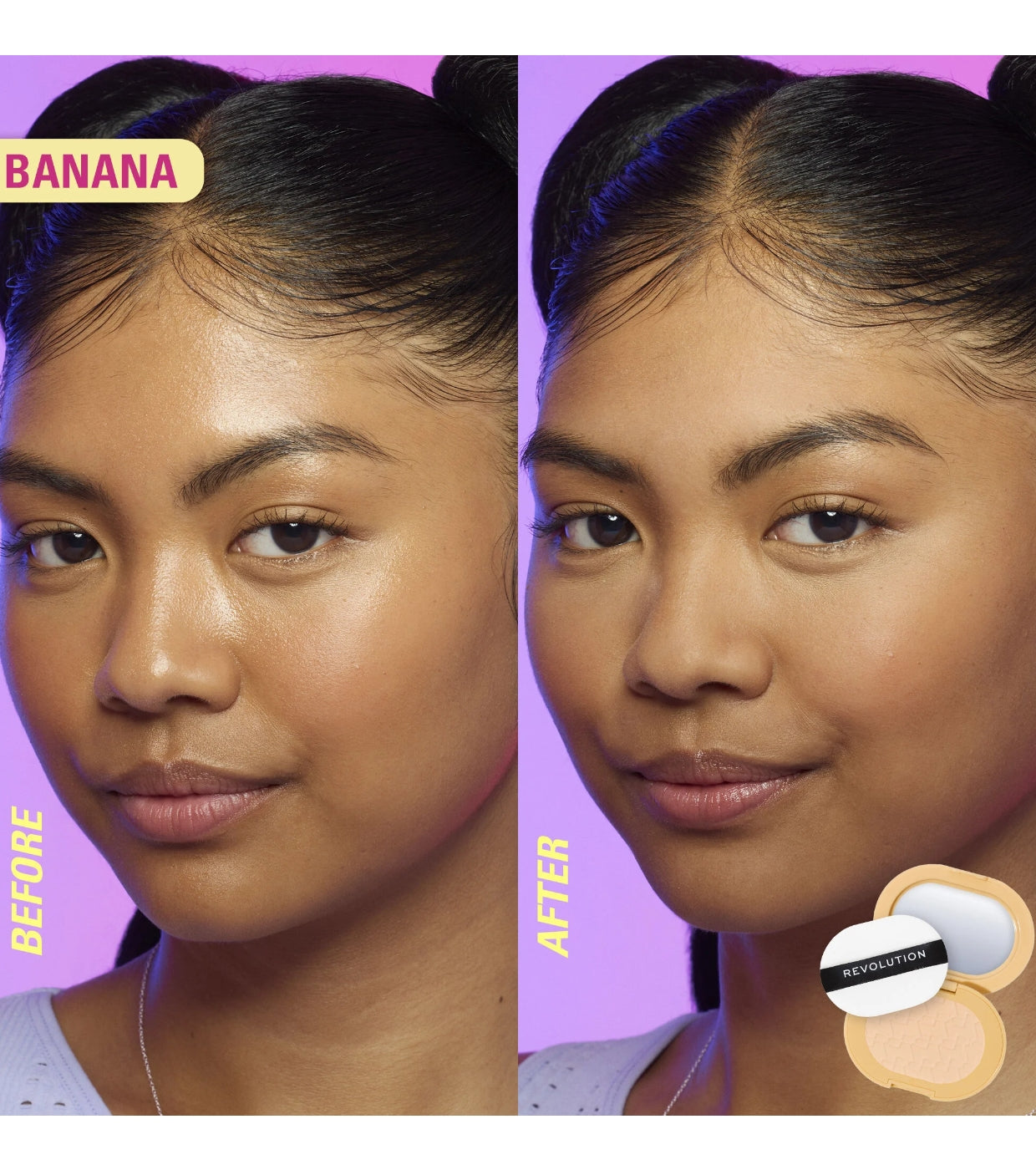 Makeup Revolution - Polvos compactos Powder Pops Instant Blur - Banana