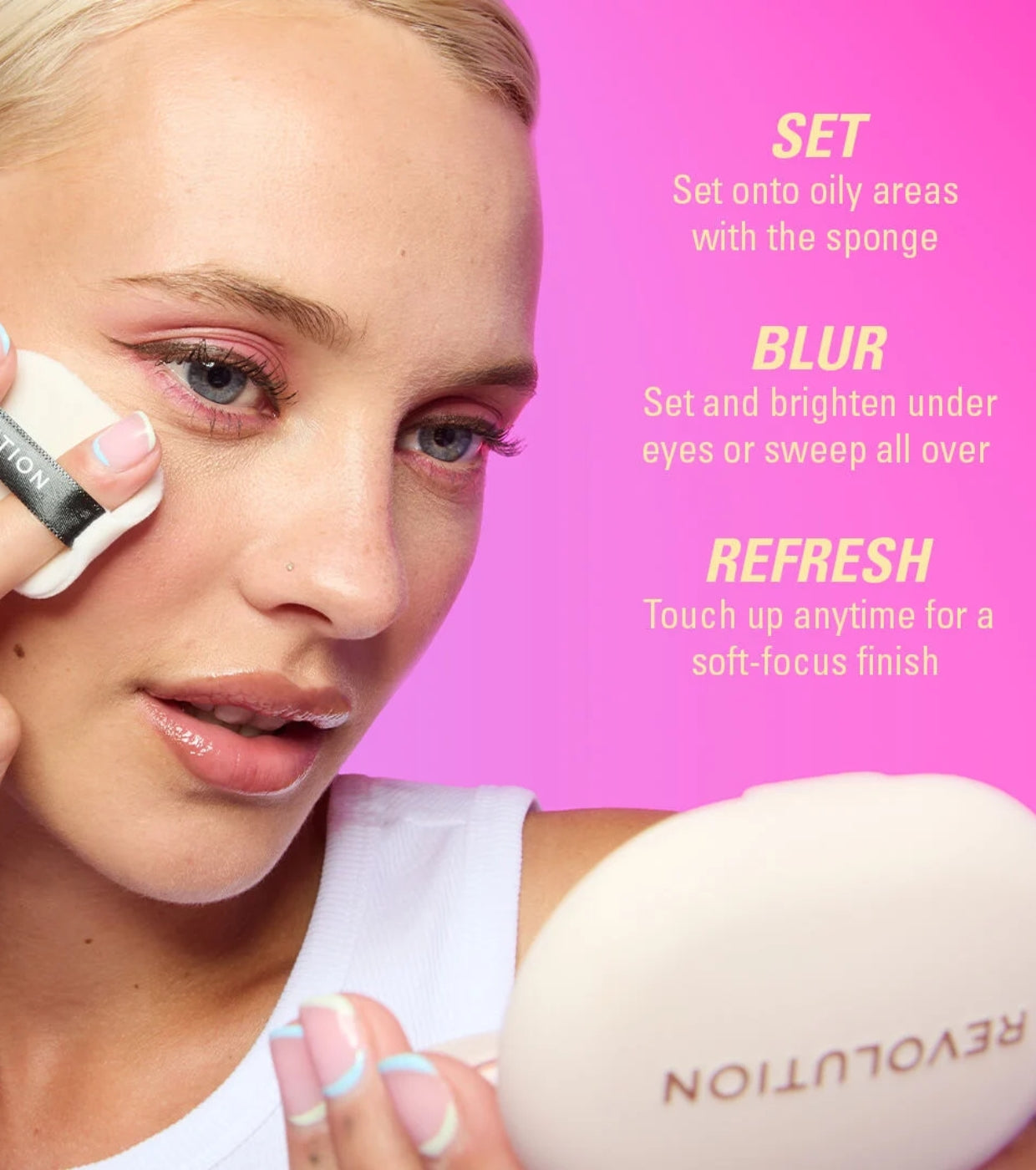 Makeup Revolution - Polvos compactos Powder Pops Instant Blur - Banana Deep