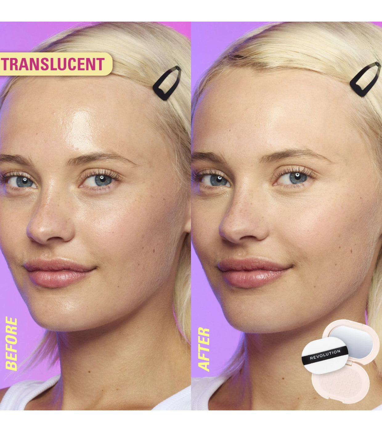 Makeup Revolution - Polvos compactos Powder Pops Instant Blur - Translucent