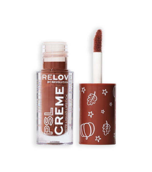 Revolution Relove - *Pumpkin Spice* - Labial líquido mate PSL Creme - Espresso Brown