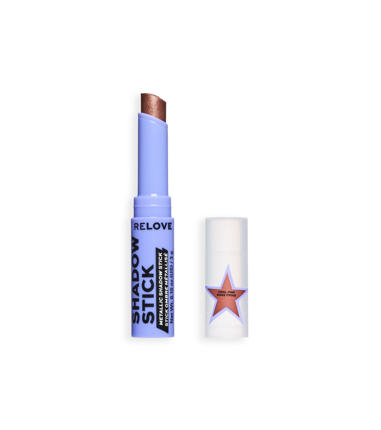 Revolution Relove - Sombras de ojos metálica en stick - Cool Pink