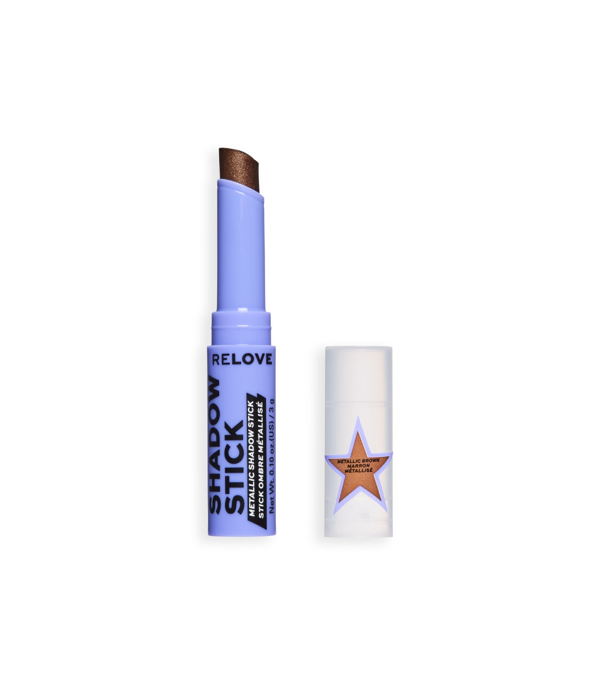 Revolution Relove - Sombras de ojos metálica en stick - Metallic Brown