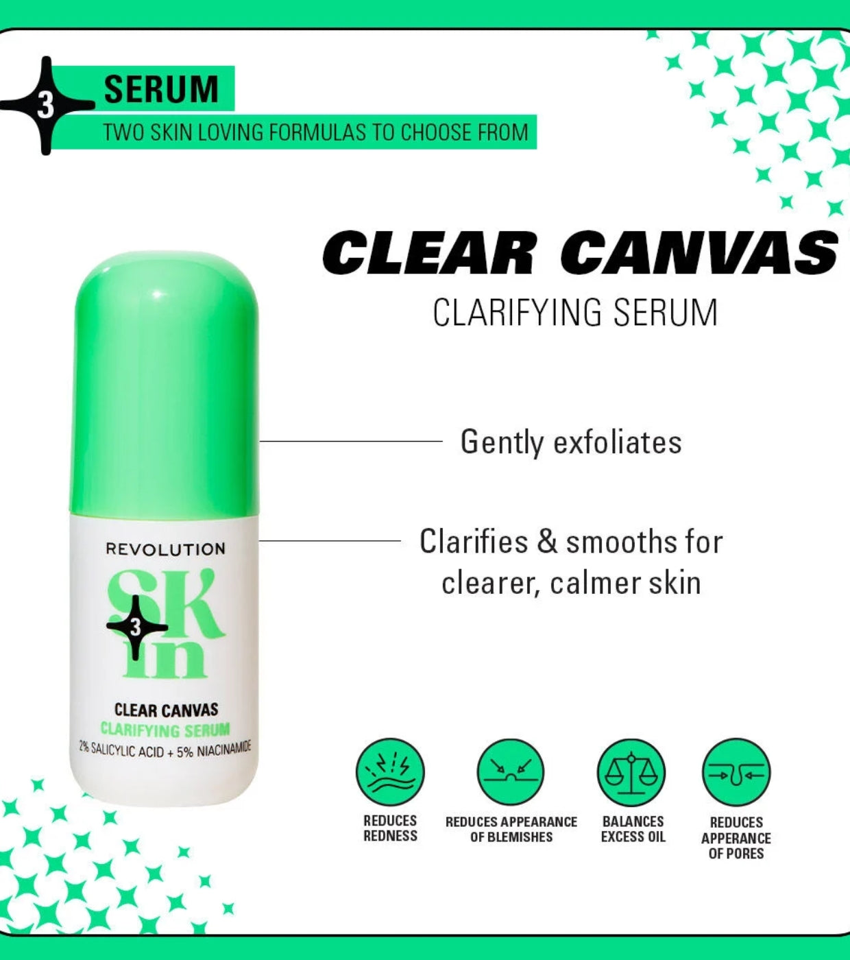 Revolution Skin - *Clearly Clarify* - Sérum facial clarificante Clear Canvas