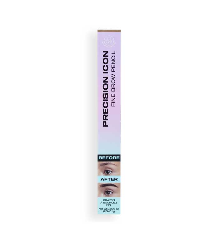 BH Cosmetics - Lápiz para cejas Precision Icon Fine Brow - Dark Brown