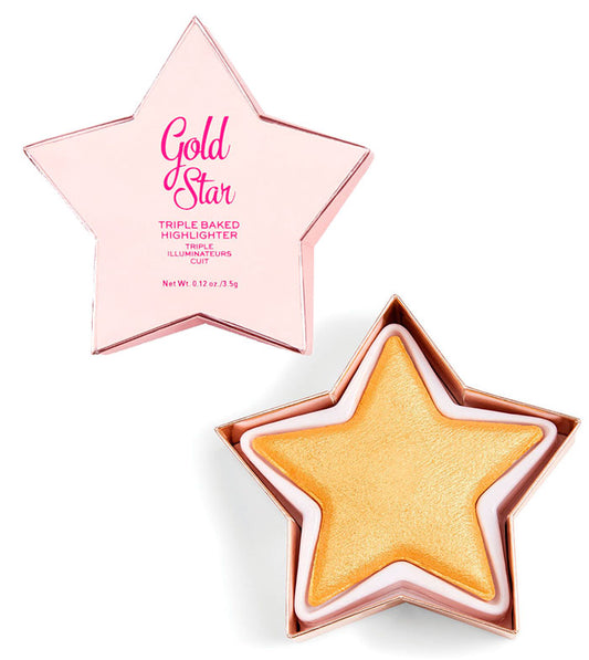 I Heart Revolution - Iluminador Triple Baked Star of the Show - Gold Star