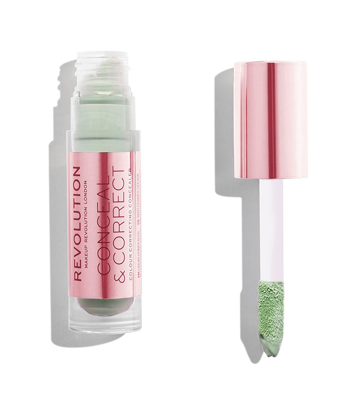 Makeup Revolution - Corrector líquido Conceal & Correct - Green
