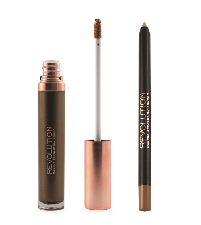 Makeup Revolution - Metallic Lip Kit Retro Luxe - Sovereign