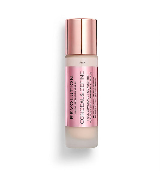 Revolution - Base de maquillaje Conceal & Define - F0.7