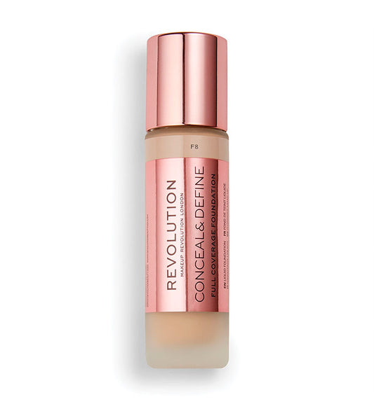 Revolution - Base de maquillaje Conceal & Define - F8