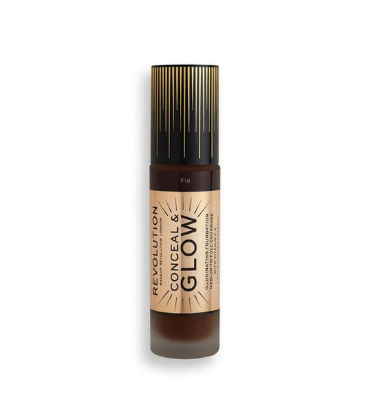 Revolution - Base de maquillaje Conceal & Glow - F18