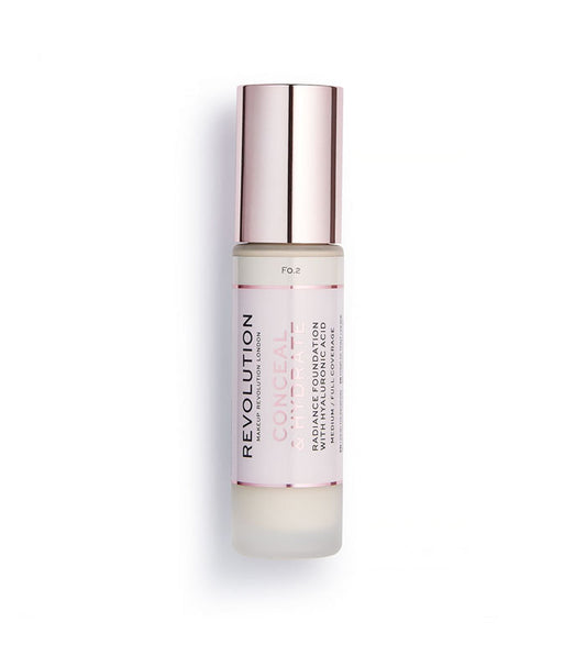 Revolution - Base de maquillaje Conceal & Hydrate - F0.2