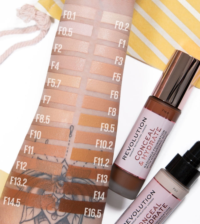 Revolution - Base de maquillaje Conceal & Hydrate - F2