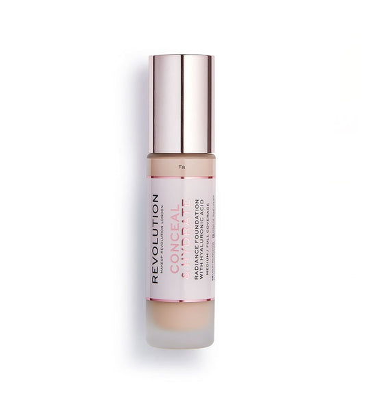 Revolution - Base de maquillaje Conceal & Hydrate - F8