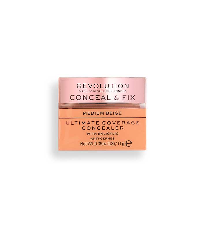 Revolution - Corrector Ultimate Coverage Conceal & Fix - Medium Beige