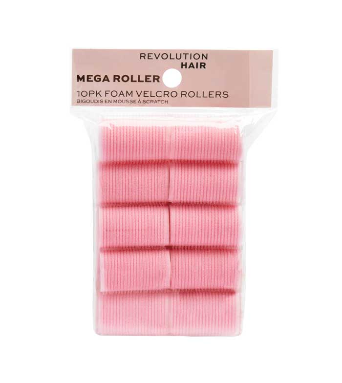 Revolution Haircare - Set de 10 rulos de velcro Mega Pink Rollers