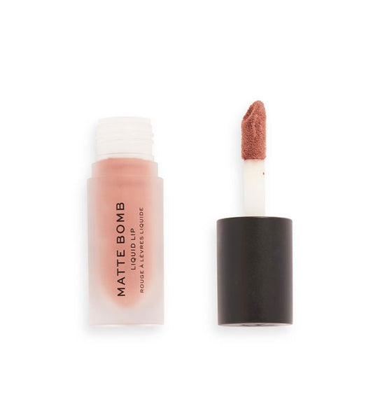 Revolution - Labial líquido Matte Bomb - Delicate Brown