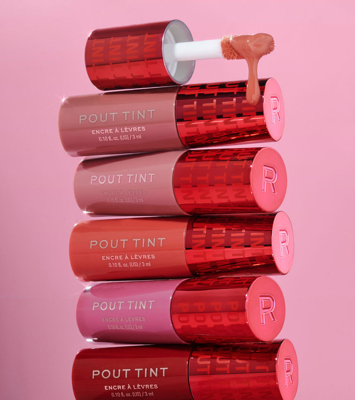 Revolution - Labial líquido Pout Tint - Sizzlin Red