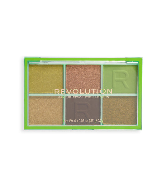 Revolution - Mini paleta de sombra Mini Colour Reloaded - Its Giving Green