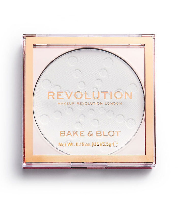 Revolution - Polvos Compactos Bake & Blot - White