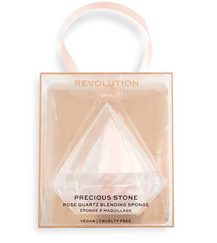 Revolution - *Precious Stone* - Esponja de maquillaje + funda Rose Quarz