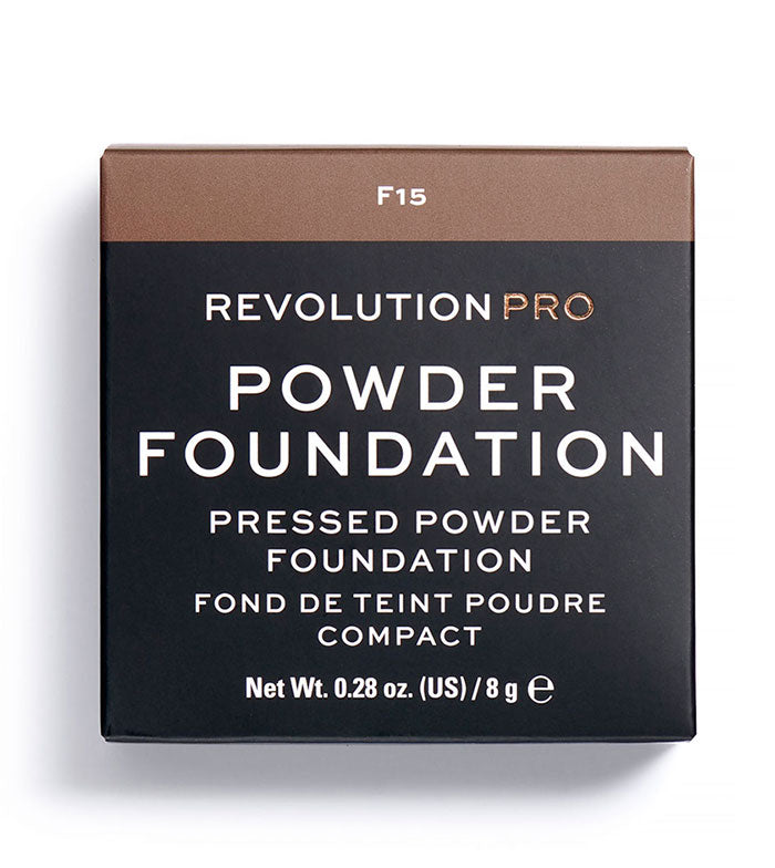 Revolution Pro - Base de maquillaje en polvo Pro Powder Foundation - F15