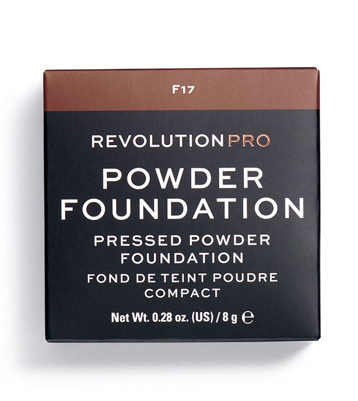 Revolution Pro - Base de maquillaje en polvo Pro Powder Foundation - F17