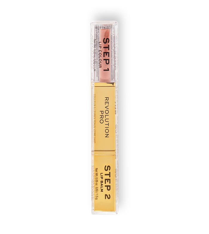 Revolution Pro - Dúo de labial líquido + bálsamo Supreme Stay 24HR - Cashmere