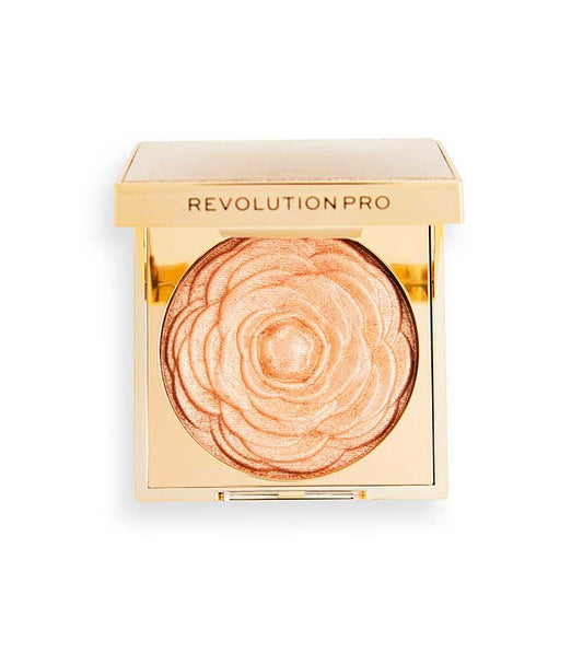 Revolution Pro - Iluminador en polvo Lustre Highlighter - Golden Rose