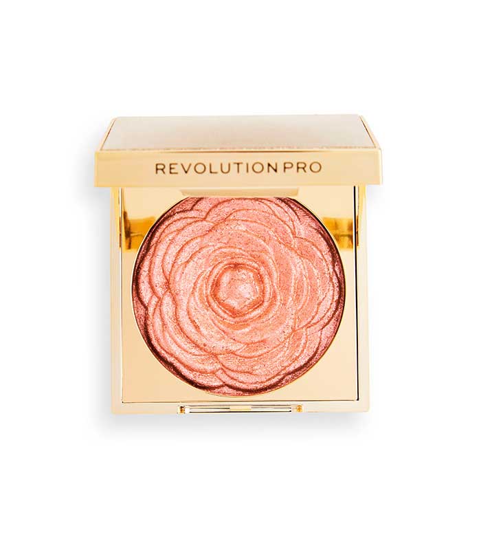 Revolution Pro - Iluminador en polvo Lustre Highlighter - Rose Gold