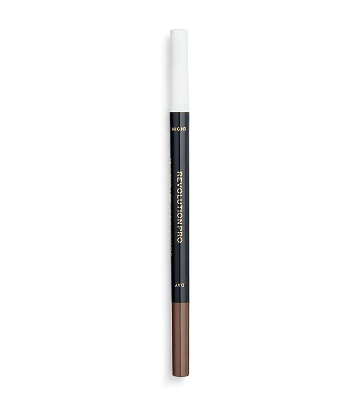 Revolution Pro - Lápiz y sérum para cejas 24Hr Brow - Dark Brown