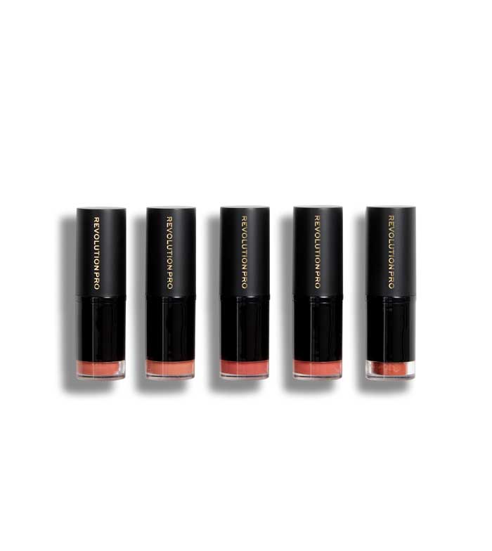 Revolution Pro - Set de barras de labios Lipstick Collection - Nudes
