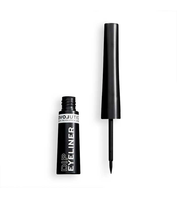 Revolution Relove - Delineador líquido Dip Eyeliner - Black
