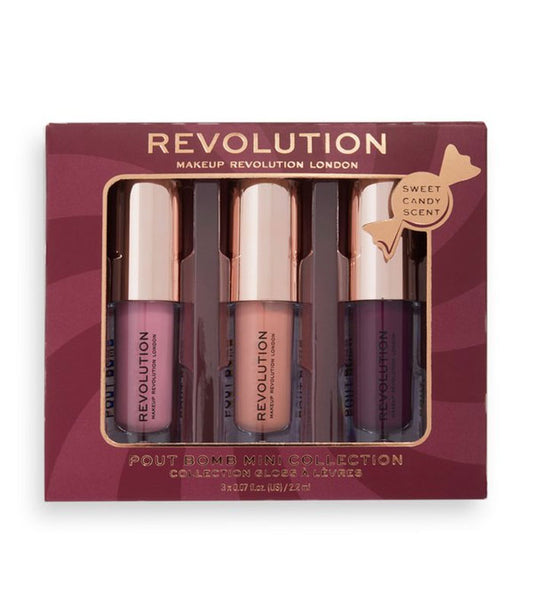 Revolution - Set de brillos de labios Sweet Candy Mini Pout Bomb