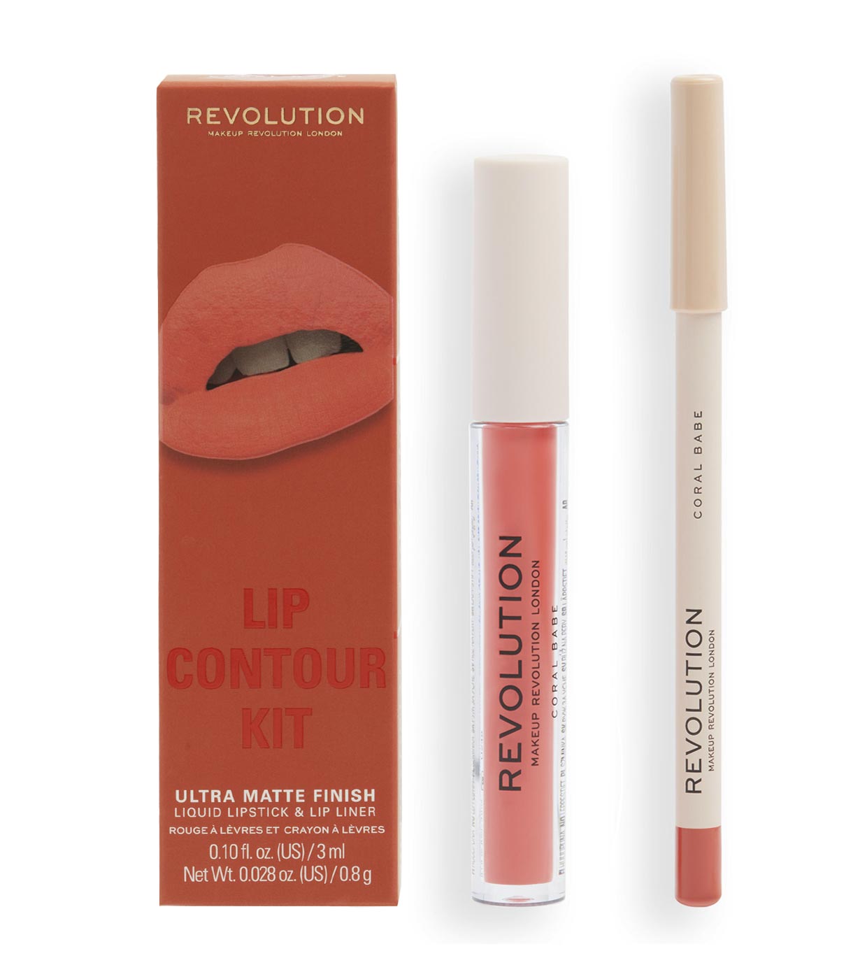 Revolution - Set de labios Lip Contour - Coral Babe