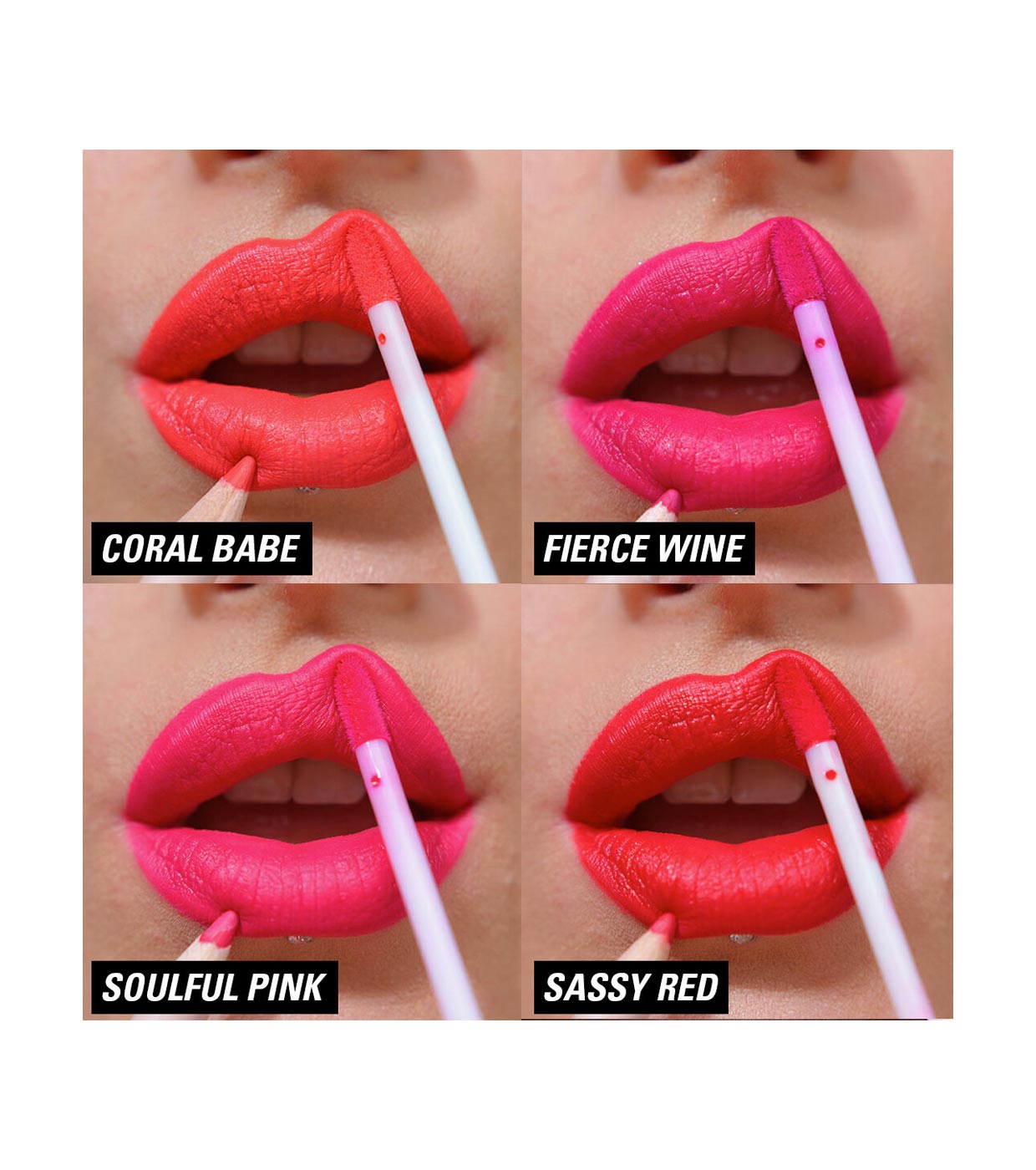 Revolution - Set de labios Lip Contour - Sassy Red