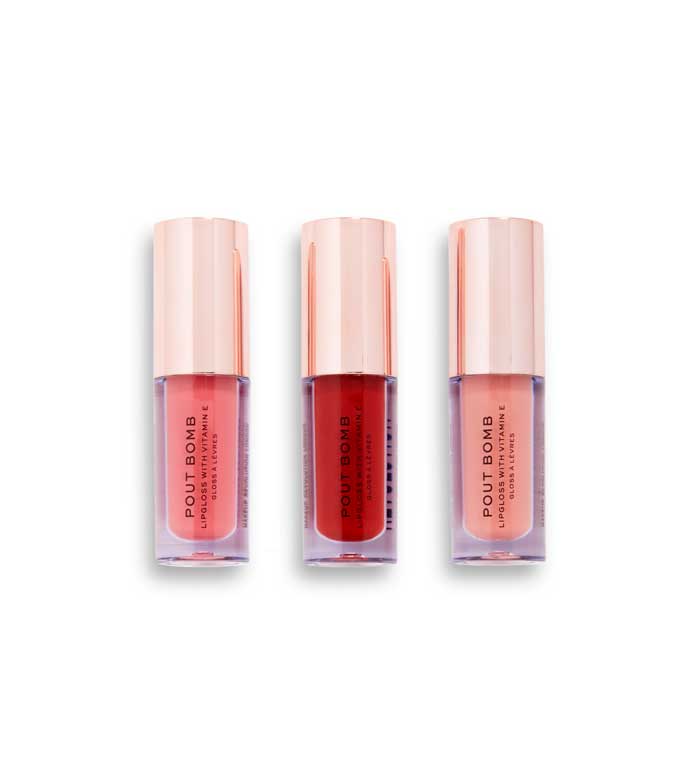 Revolution - Set de mini brillos de labios Pout Bomb - Caramel Apple