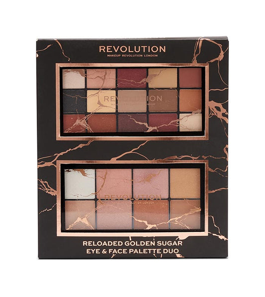 Revolution - Set de paletas para ojos y rostro Reloaded Golden Sugar