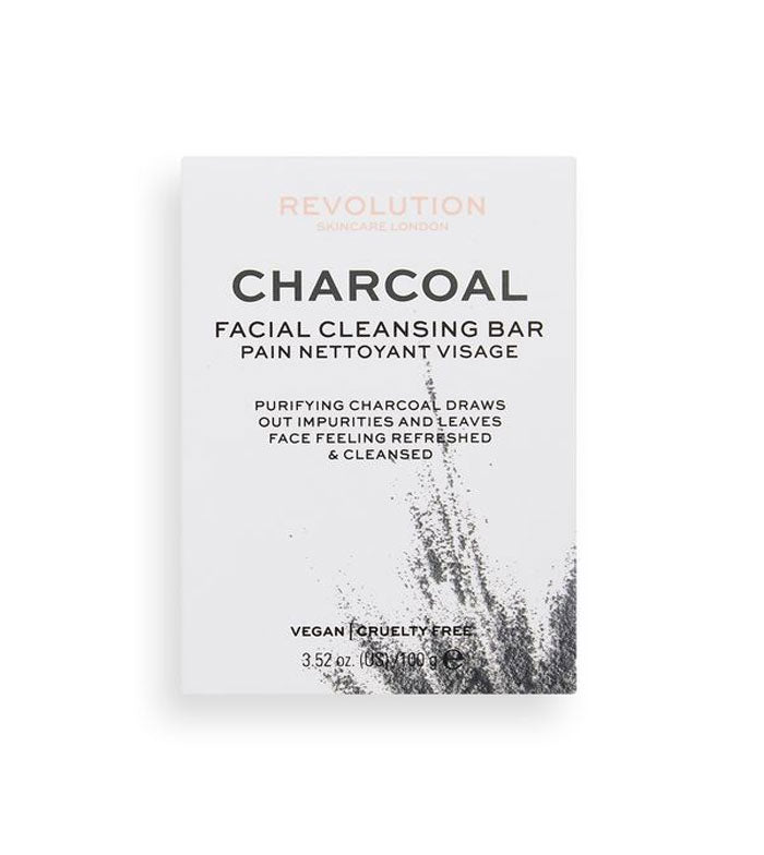 Revolution Skincare - Jabón facial sólido Charcoal Therapy