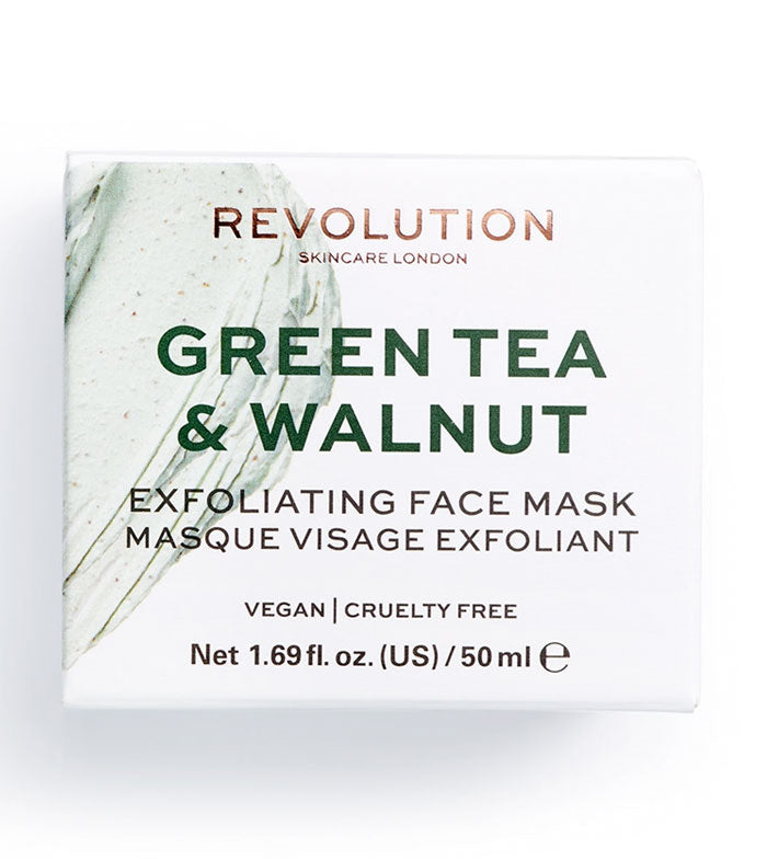 Revolution Skincare - Mascarilla exfoliante Green Tea & Walnut