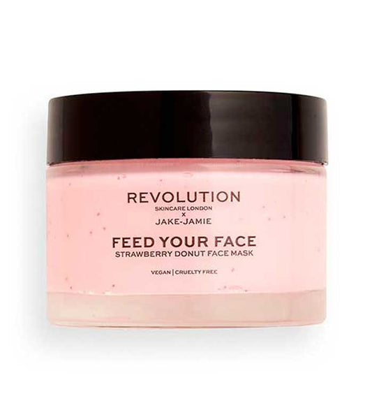 Revolution Skincare - Mascarilla iluminadora x Jake-Jamie Feed your face - Donut de fresa