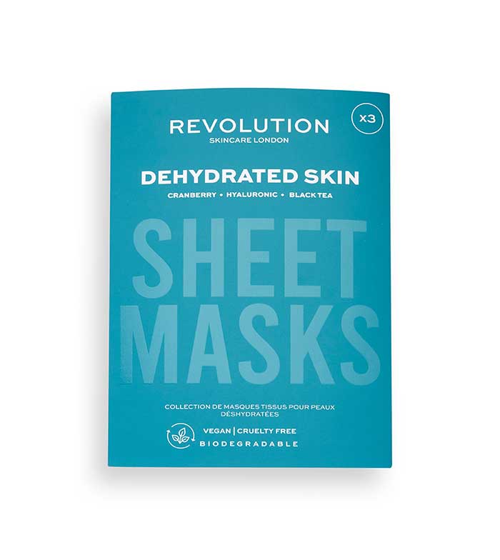 Revolution Skincare - Pack de 3 mascarillas para pieles deshidratadas