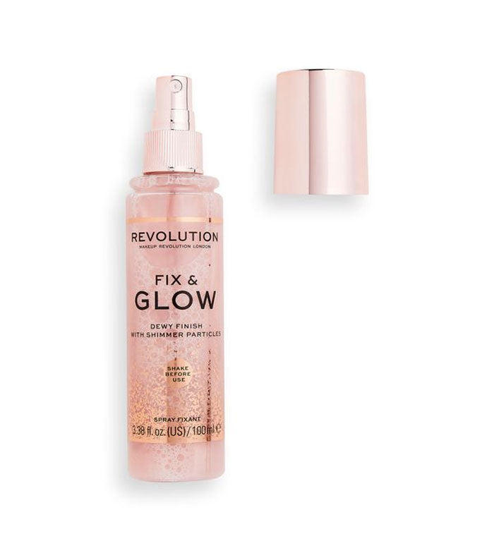 Revolution - Spray fijador de maquillaje Fix & Glow